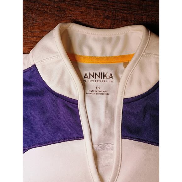 Annika by Cutter & Buck women's short sleeve color block golf polo shirt small - Picture 4 of 7